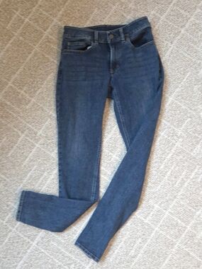 L.L. Bean Women's BeanFlex Skinny Jeans Dark Blue